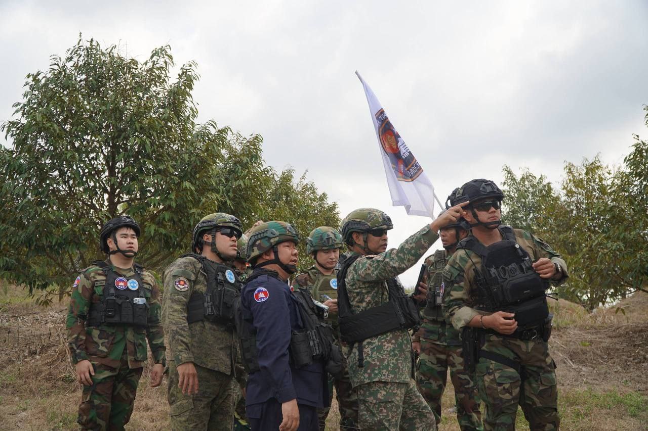 东盟观察员赴柬泰边境现场查证-缅北警务报道