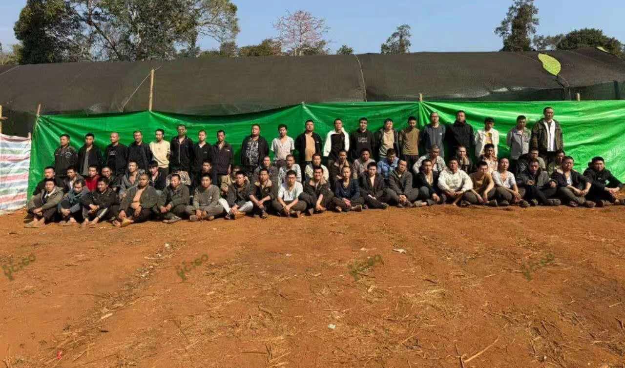 缅北孟崖镇一偏僻涉诈据点被捣毁 现场涉案人员均为中国籍