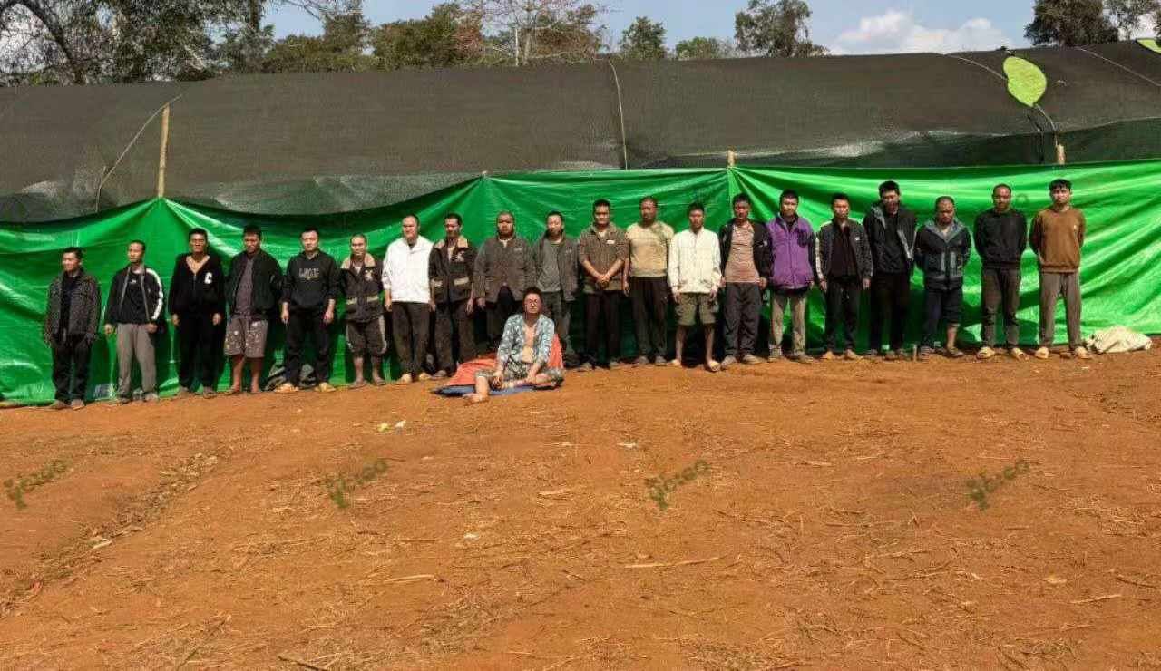 缅北孟崖镇一偏僻涉诈据点被捣毁 现场涉案人员均为中国籍