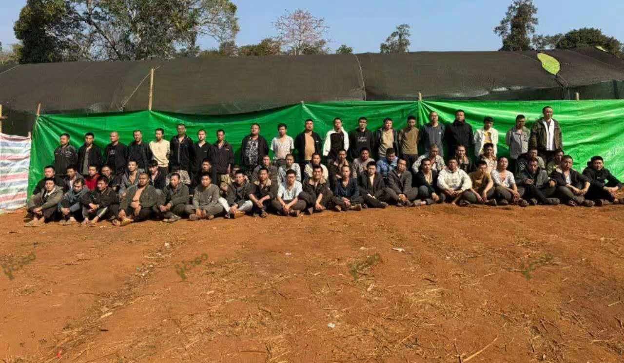 缅北孟崖镇一偏僻涉诈据点被捣毁 现场涉案人员均为中国籍