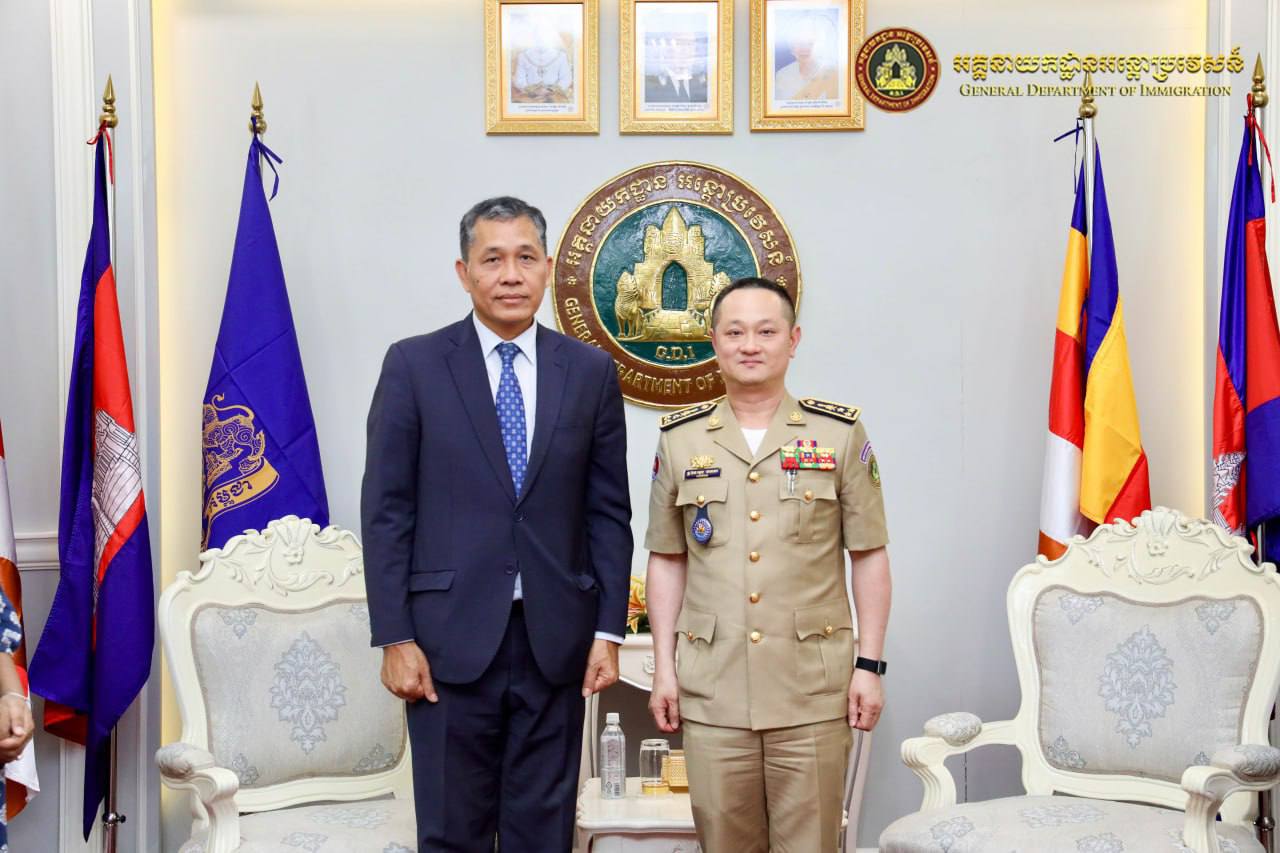 柬埔寨移民总局局长会见印度驻柬埔寨大使，并就相关工作进行交流-缅北警务报道