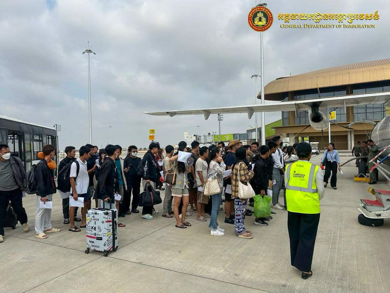 柬埔寨遣返 629 名非法居留及工作外国人 涉及 12 个国家-缅北警务报道