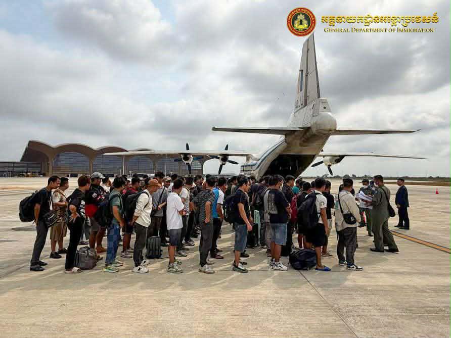 柬埔寨遣返 629 名非法居留及工作外国人 涉及 12 个国家