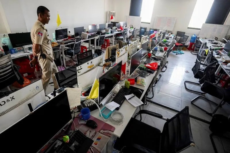 柬埔寨热点 警力不足 约7000狗推逃离贡布电诈园-缅北警务报道