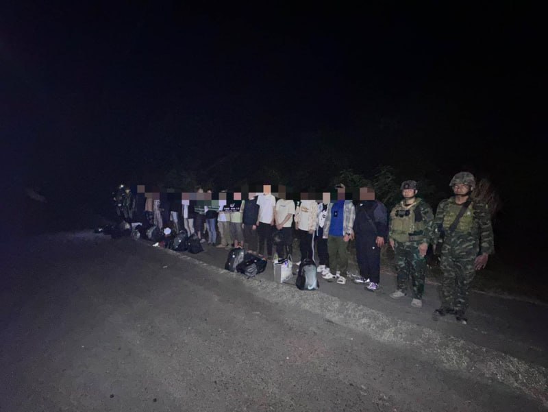 泰国军方在波贝边境抓捕16名中国籍涉诈人员