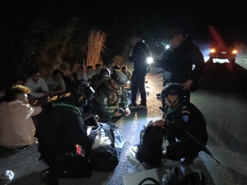 泰国军方在波贝边境抓捕16名中国籍涉诈人员