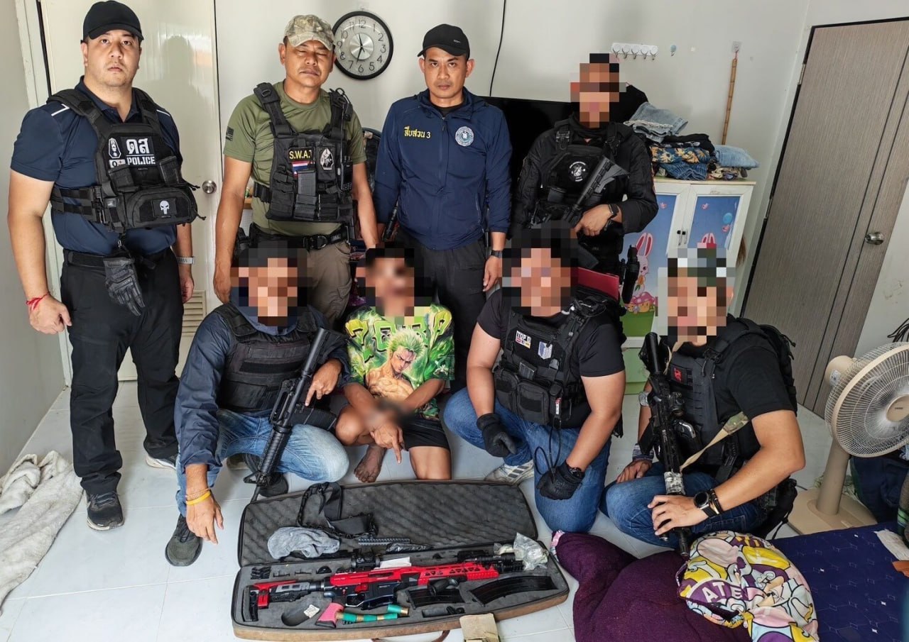 泰国警方重拳出击！端掉南部大型涉武涉毒犯罪网络 缴获军火毒品逮捕四人