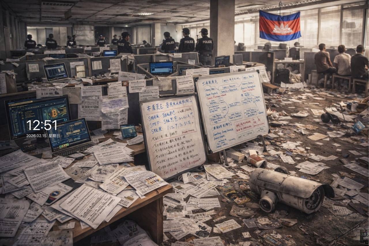 柬埔寨大规模扫荡“诈骗大楼”:留下成堆废弃脚本 -缅北警务报道