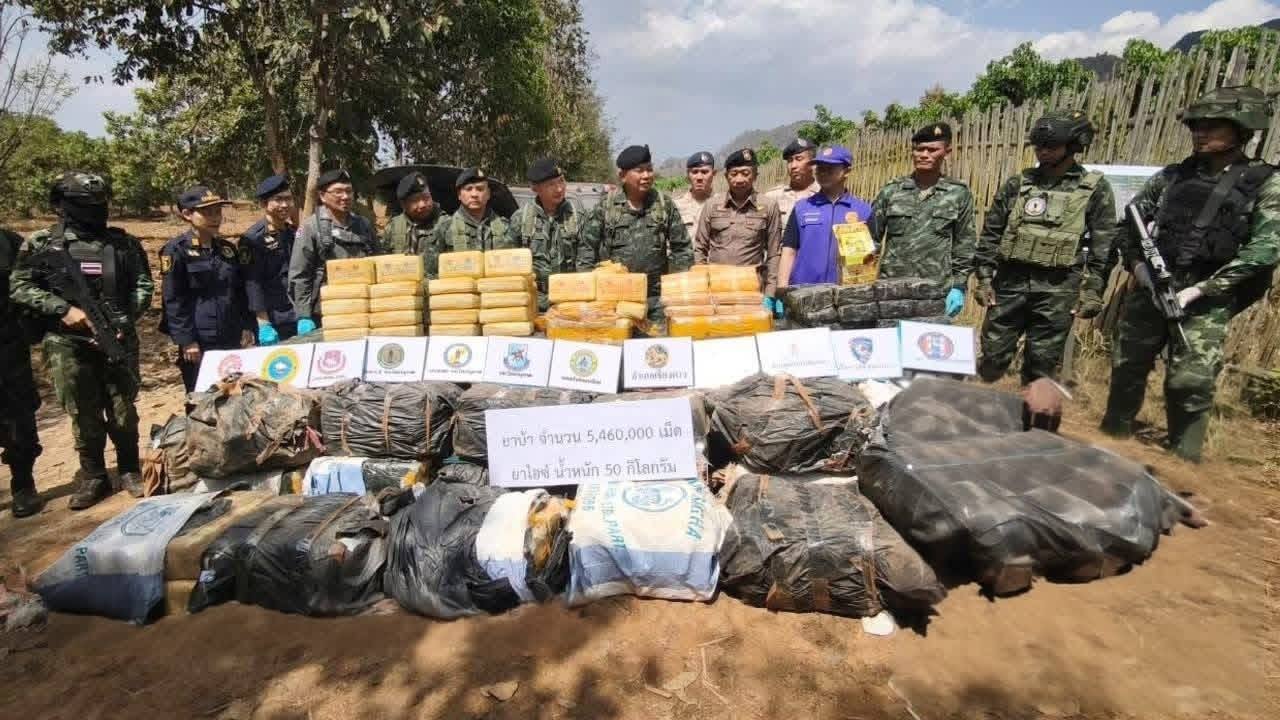 泰缅边境查获逾546万粒毒品1人被捕-缅北警务报道